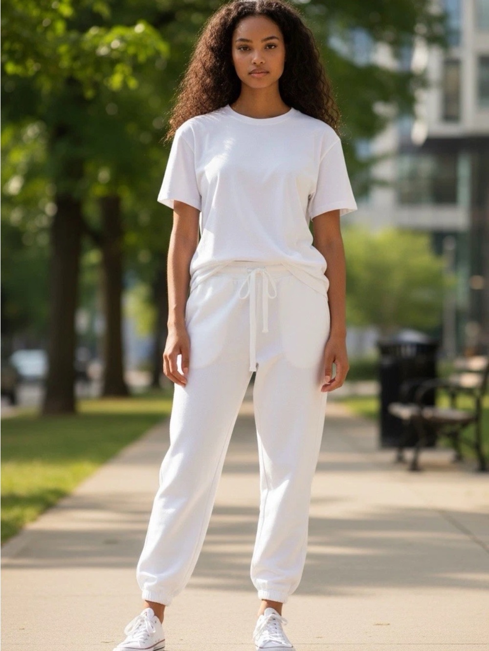 Theory White Drawstring Jogger Pants small like new never worn